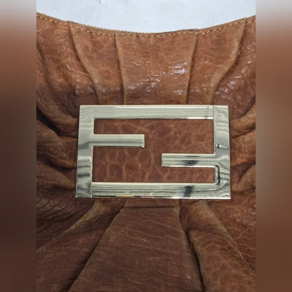 Fendi brown Leather Mia Hobo Bag - Picture 10 of 16